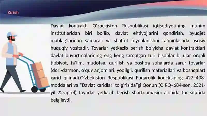 Tovarlar yetkazib berish to‘g‘risidagi davlat kontrakti 3