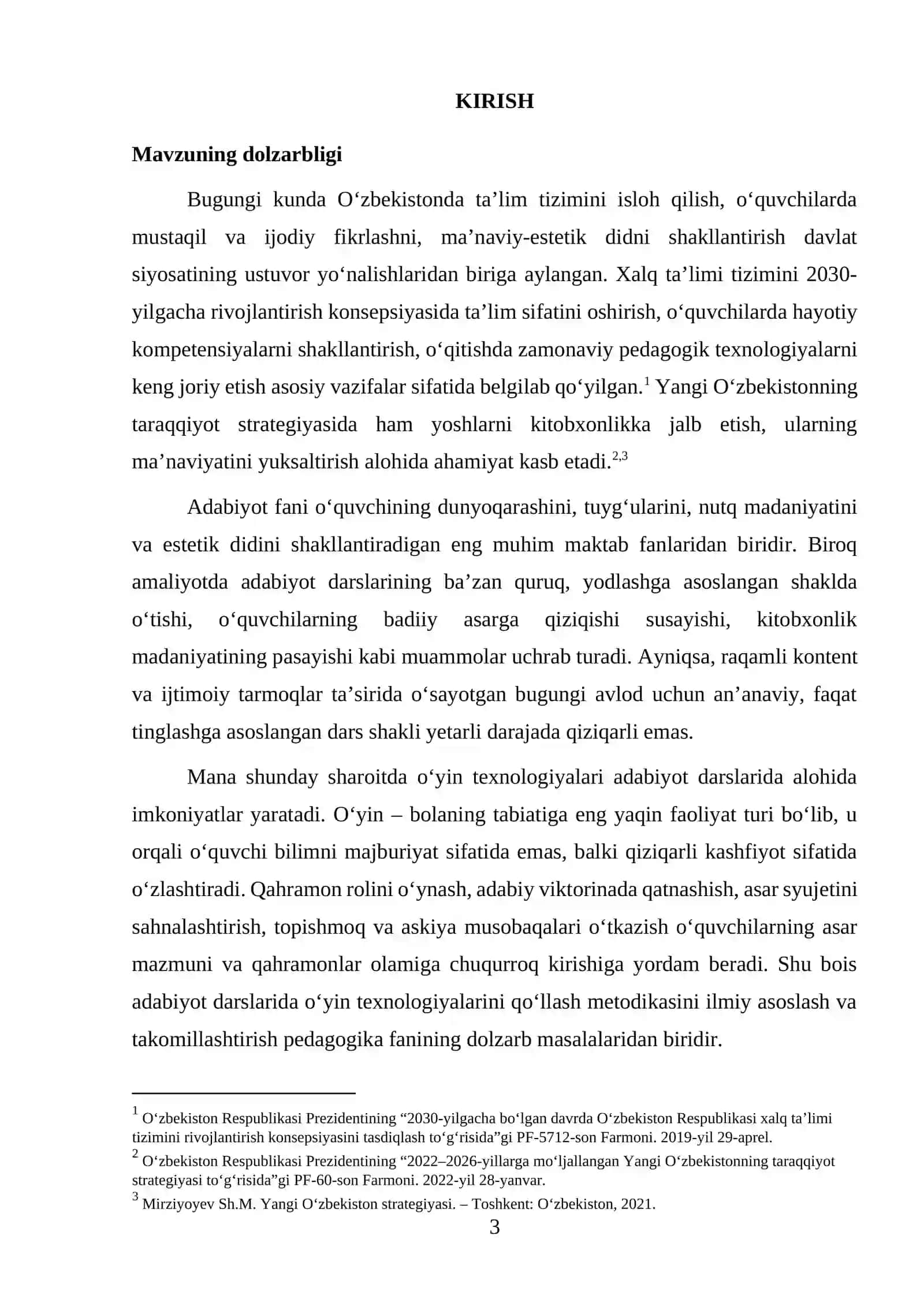 ADABIYOT DARSLARIDA O‘YIN TEXNOLOGIYALARINI QO‘LLASH METODIKASI VA AHAMIYATI 3