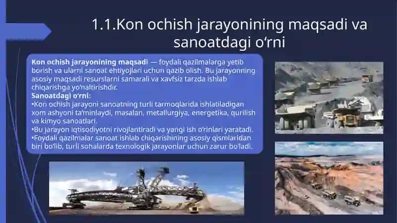 Foydali qazilma konlarini ochishning sxemasi 3