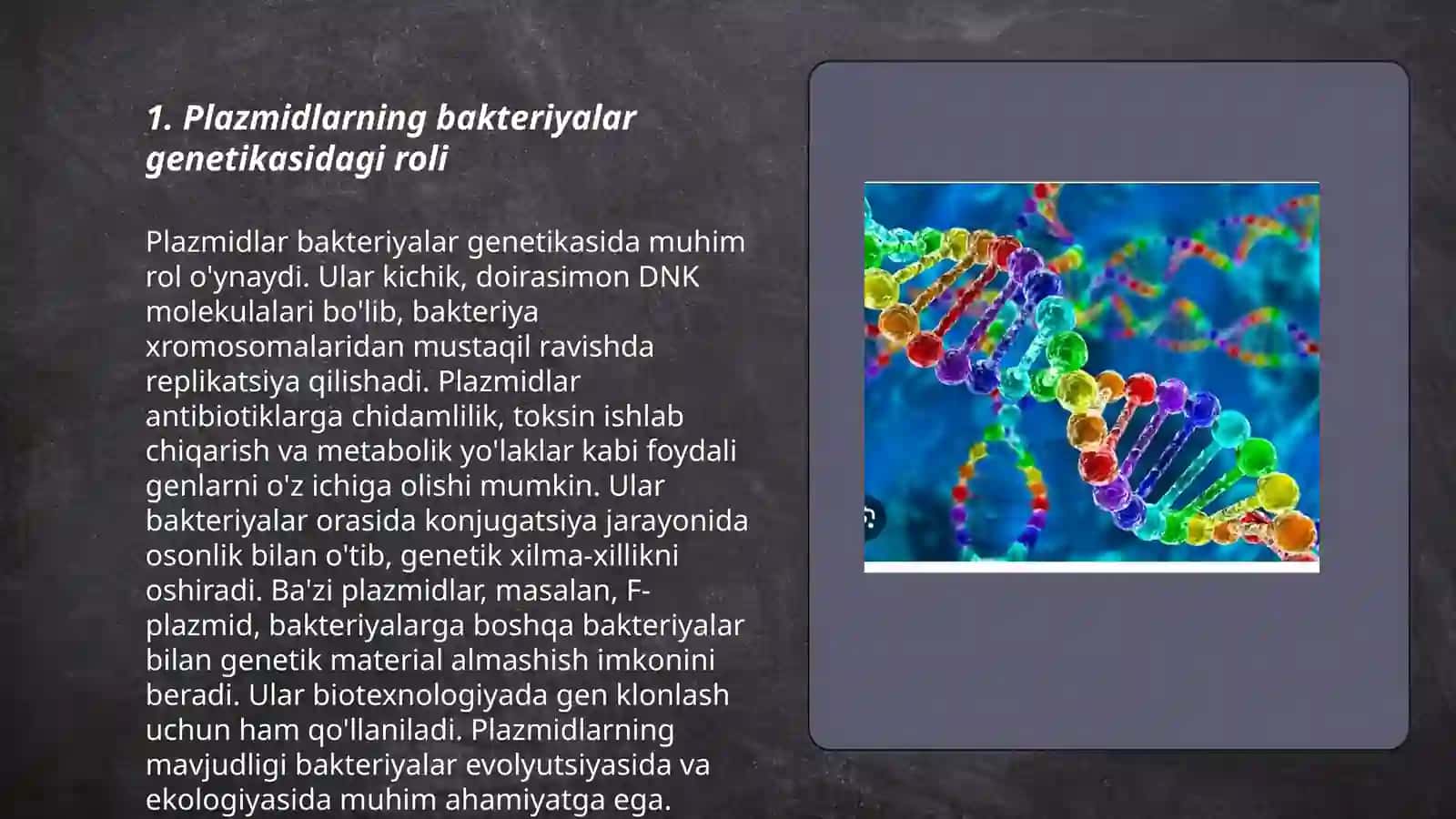 Mikroorganizmlarning genetikasi va oʻzgaruvchanligi 3
