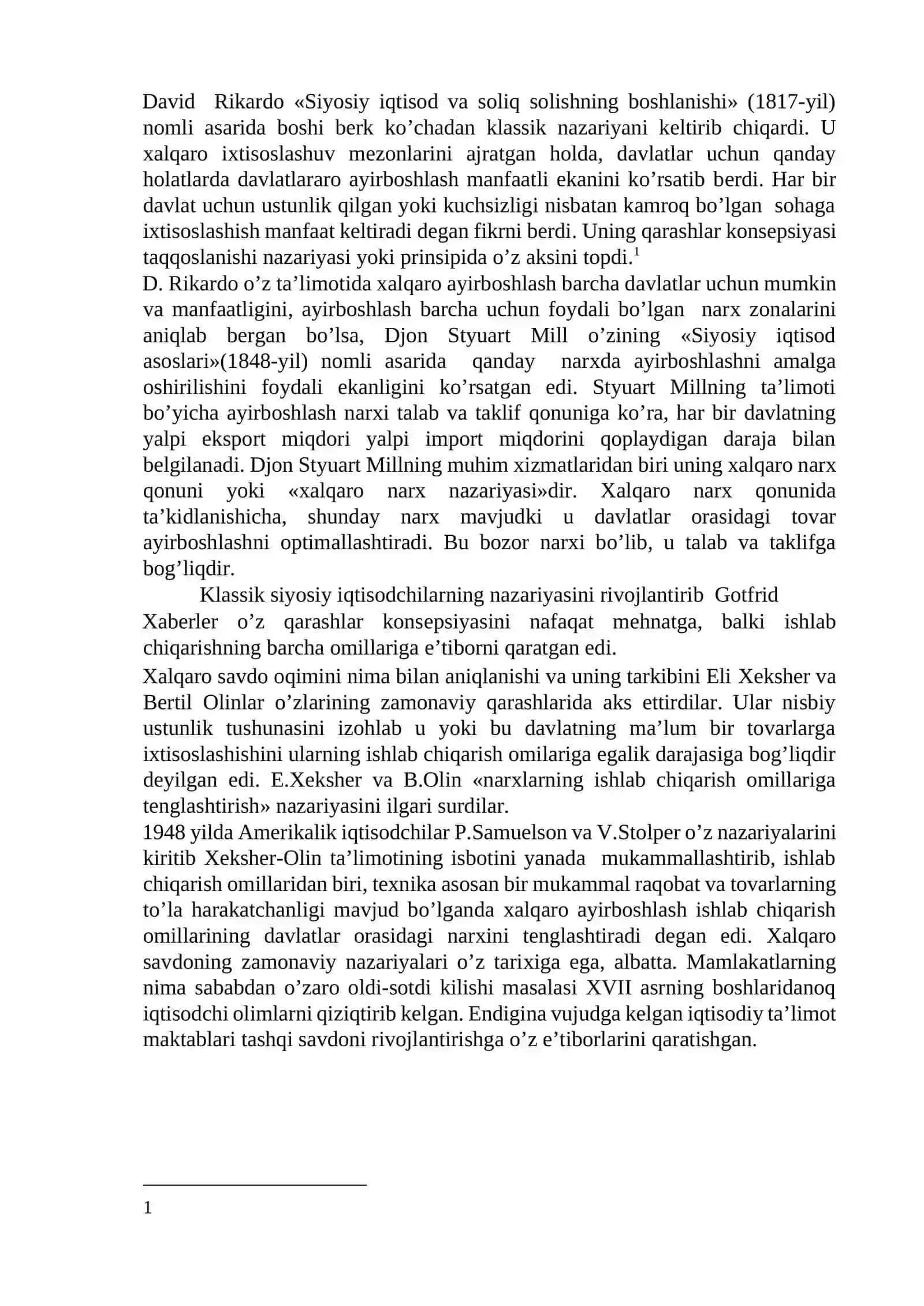 Хalqaro savdoda umumiy muvozanat 3