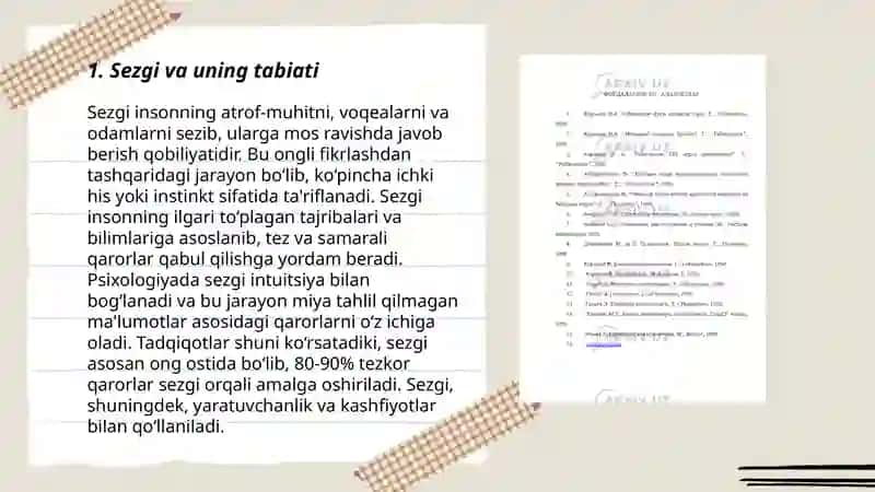 Sezgilar haqida umumiy tushuncha 3
