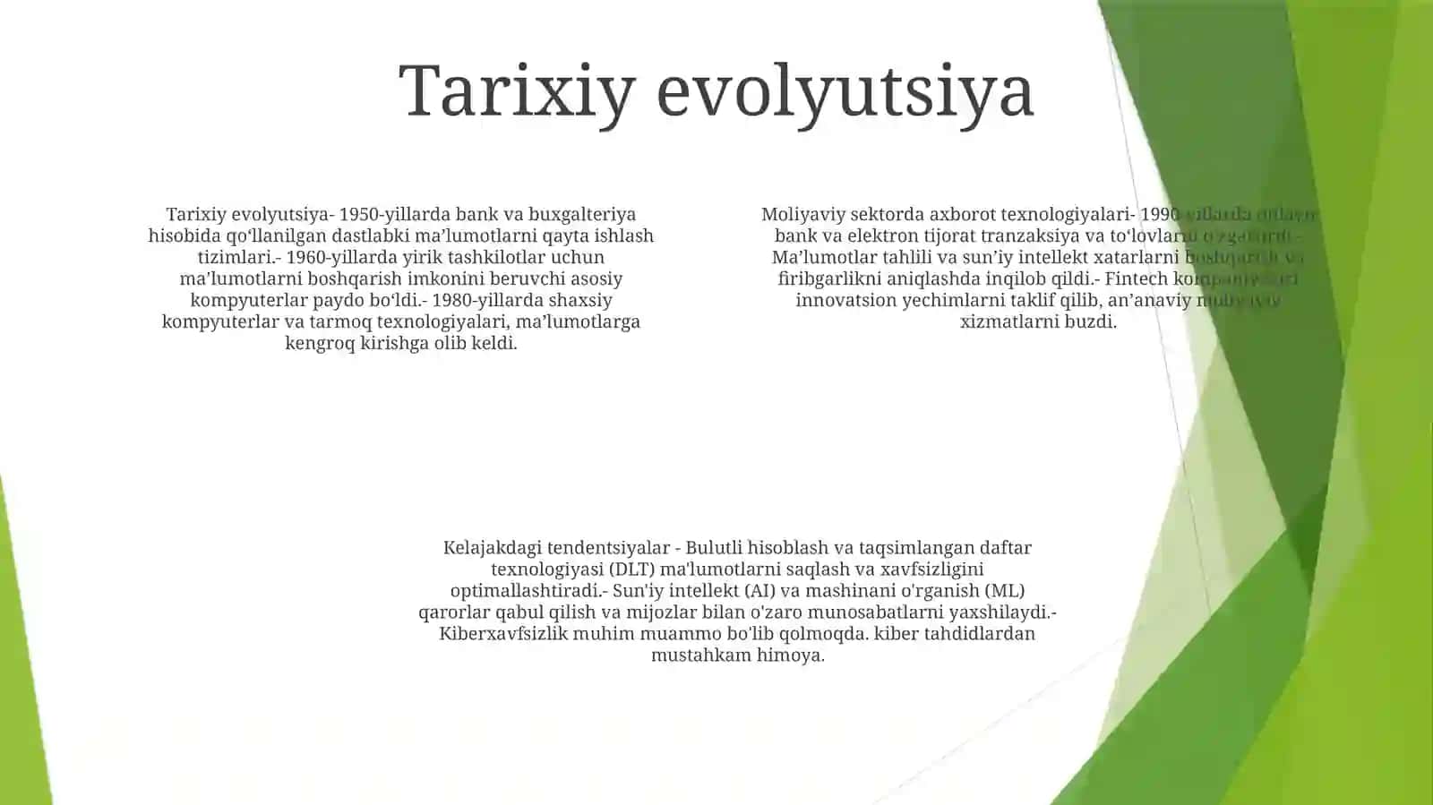 Moliyaviy Sektorda Axborot Texnologiyalarining Rivojlanishi 3