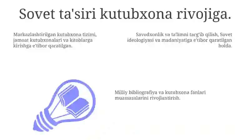 Sovet davri bibliografik amaliyotining ta'siri va merosi 3