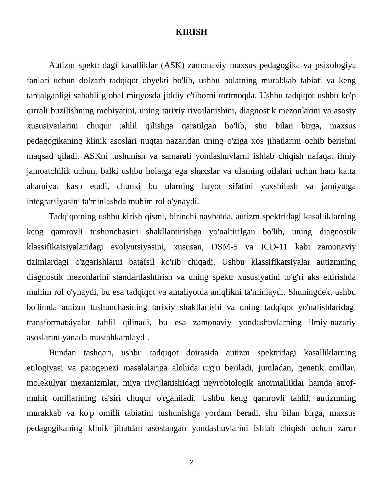 Autizmi spektridagi kasalliklar 3
