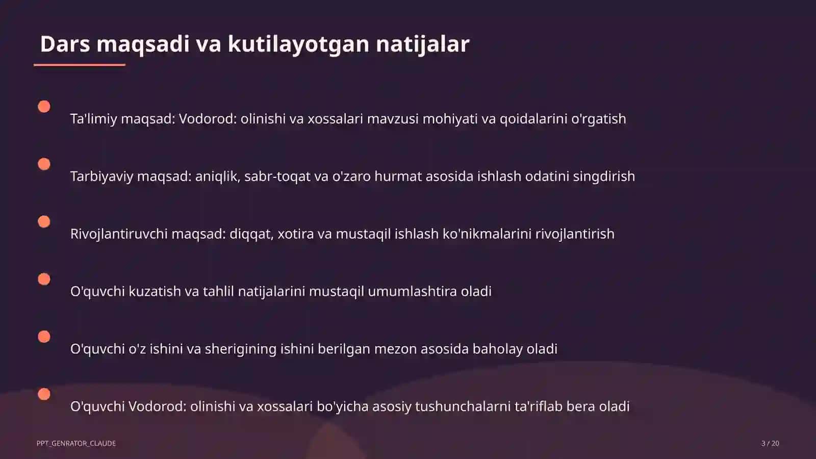 Vodorod: olinishi va xossalari (7-sinf) 3