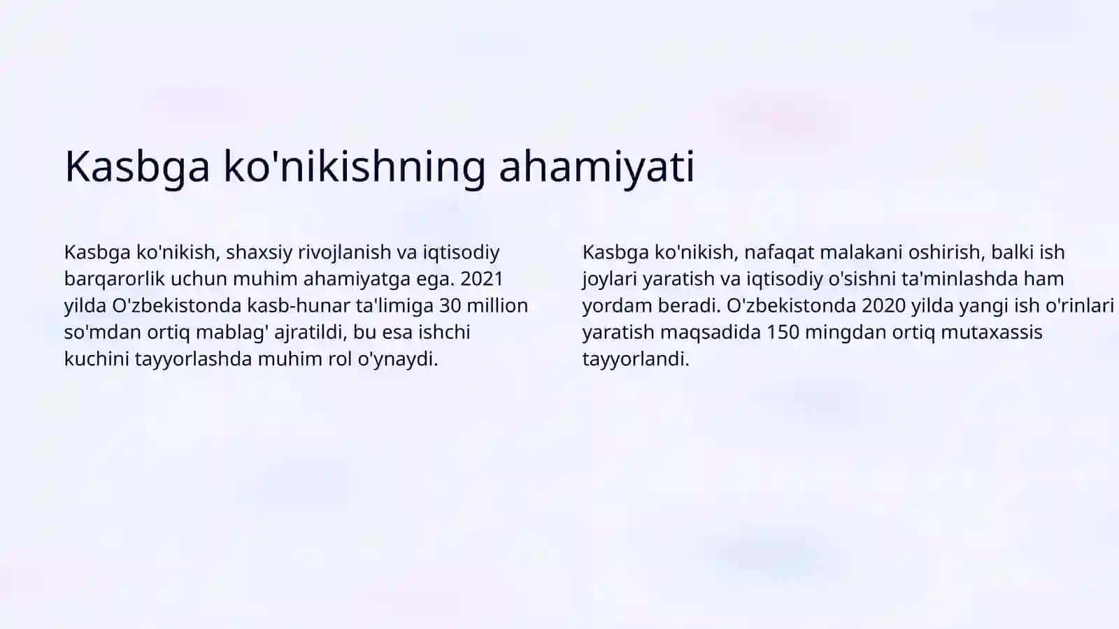 Psixologik omillar va kasbga ko'nikish 3