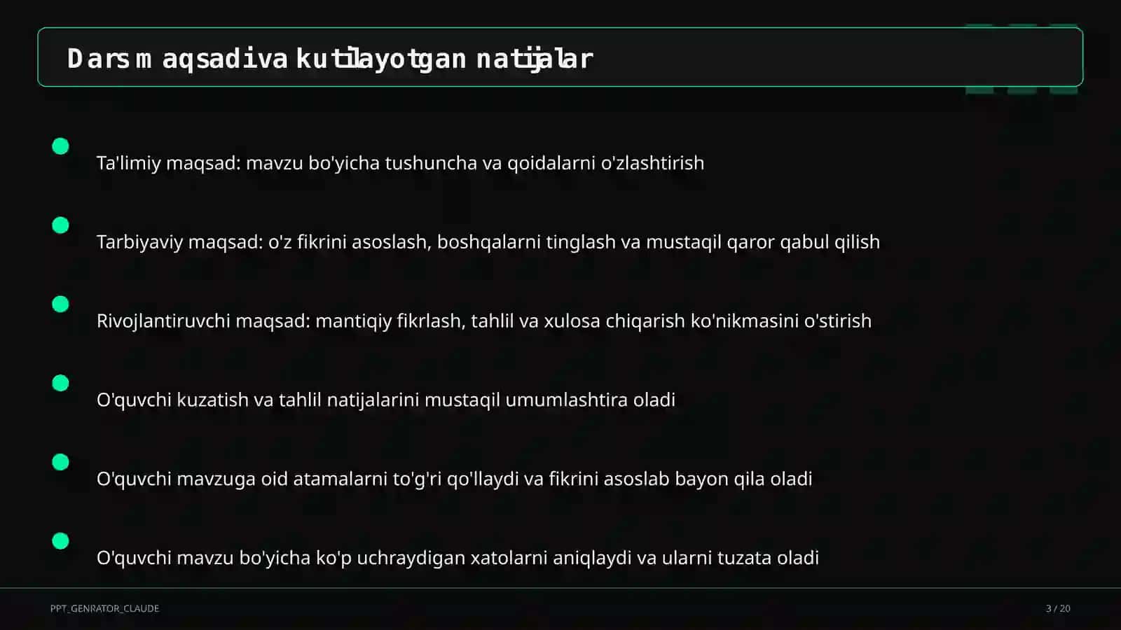 Turizm geografiyasi va O'zbekistonning turistik salohiyati (11-sinf) 3