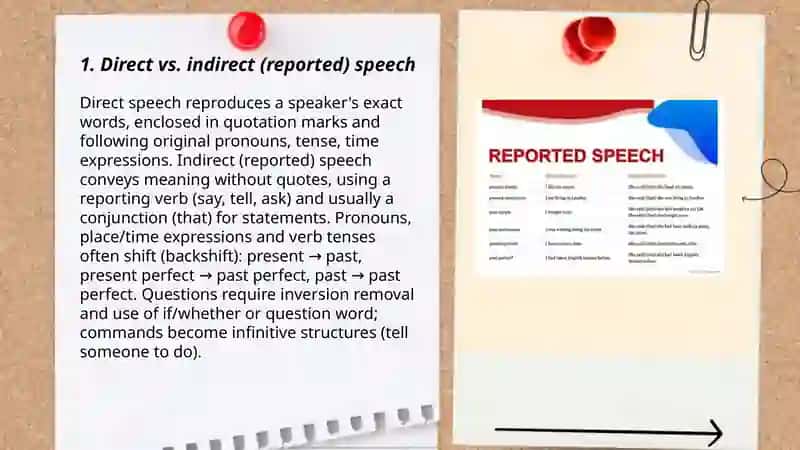 Reported speech 3