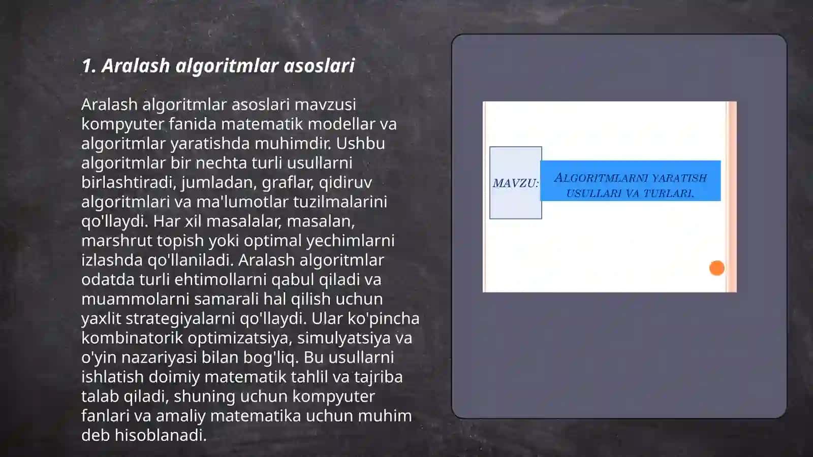 ARALASH ALGORITMLAR 3