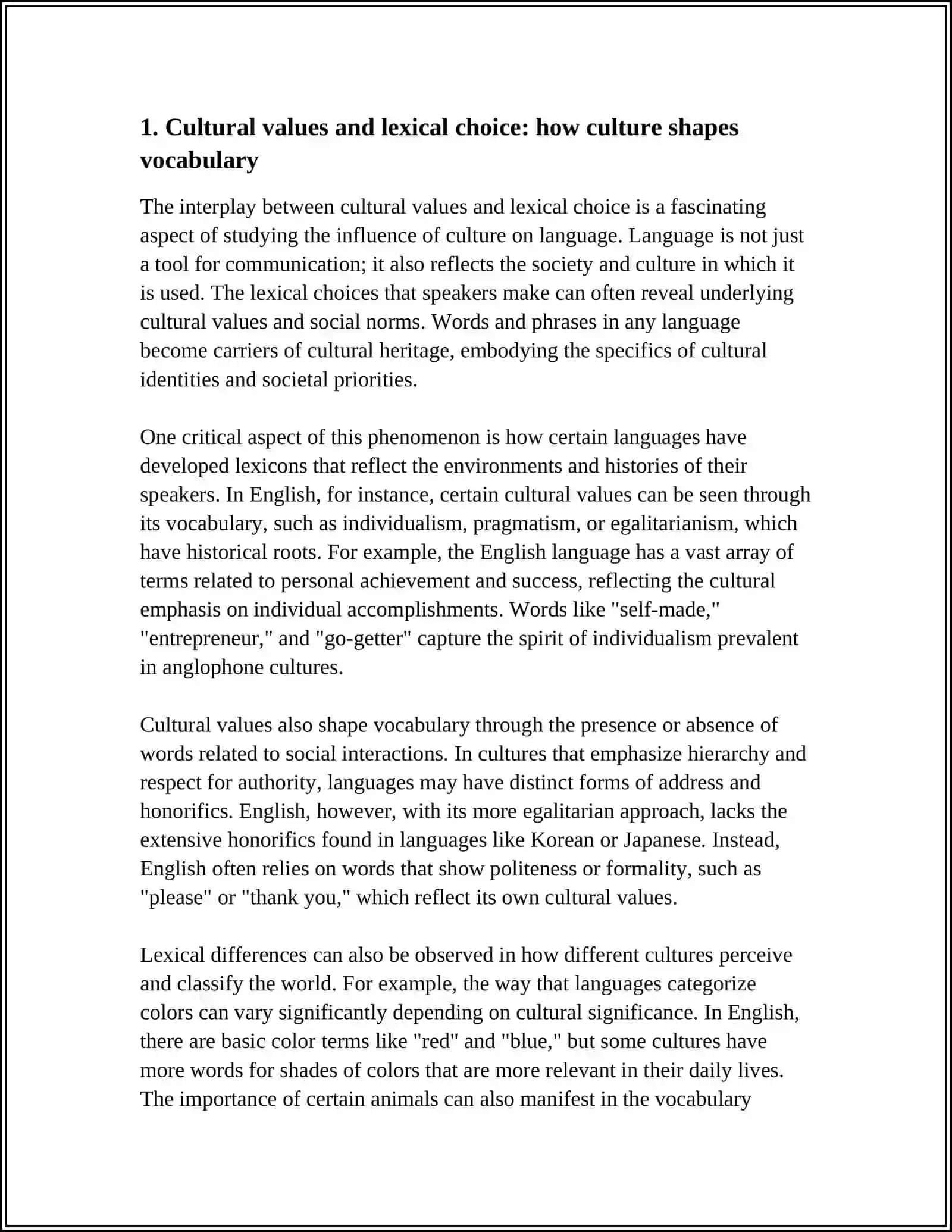 Study on the Influence of Culture on Language 3