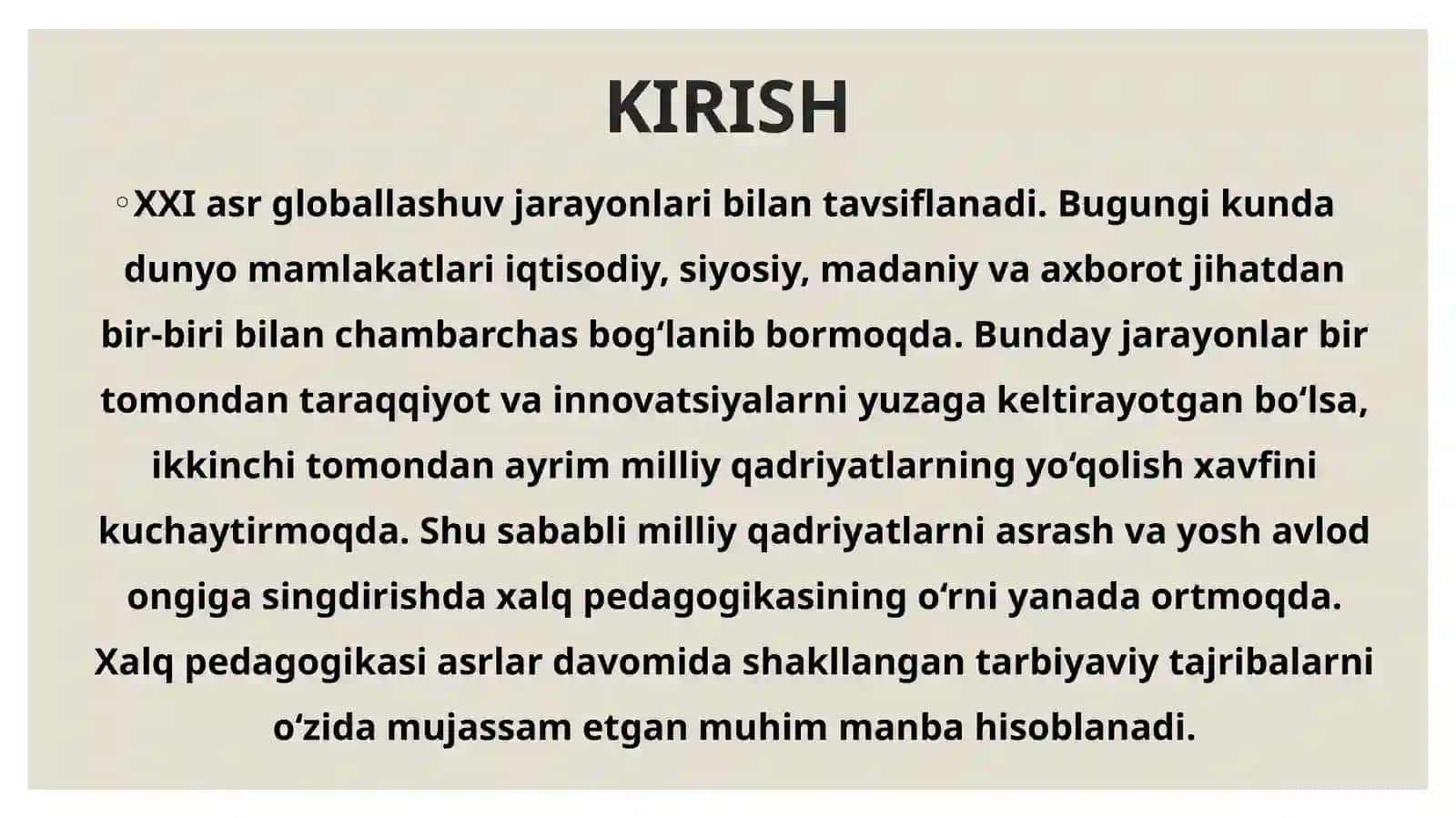 Globallashuv jarayonida milliy qadriyatlar va sharoitlar 3