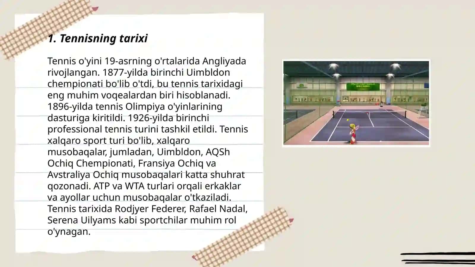 Tennisning tarixi 3