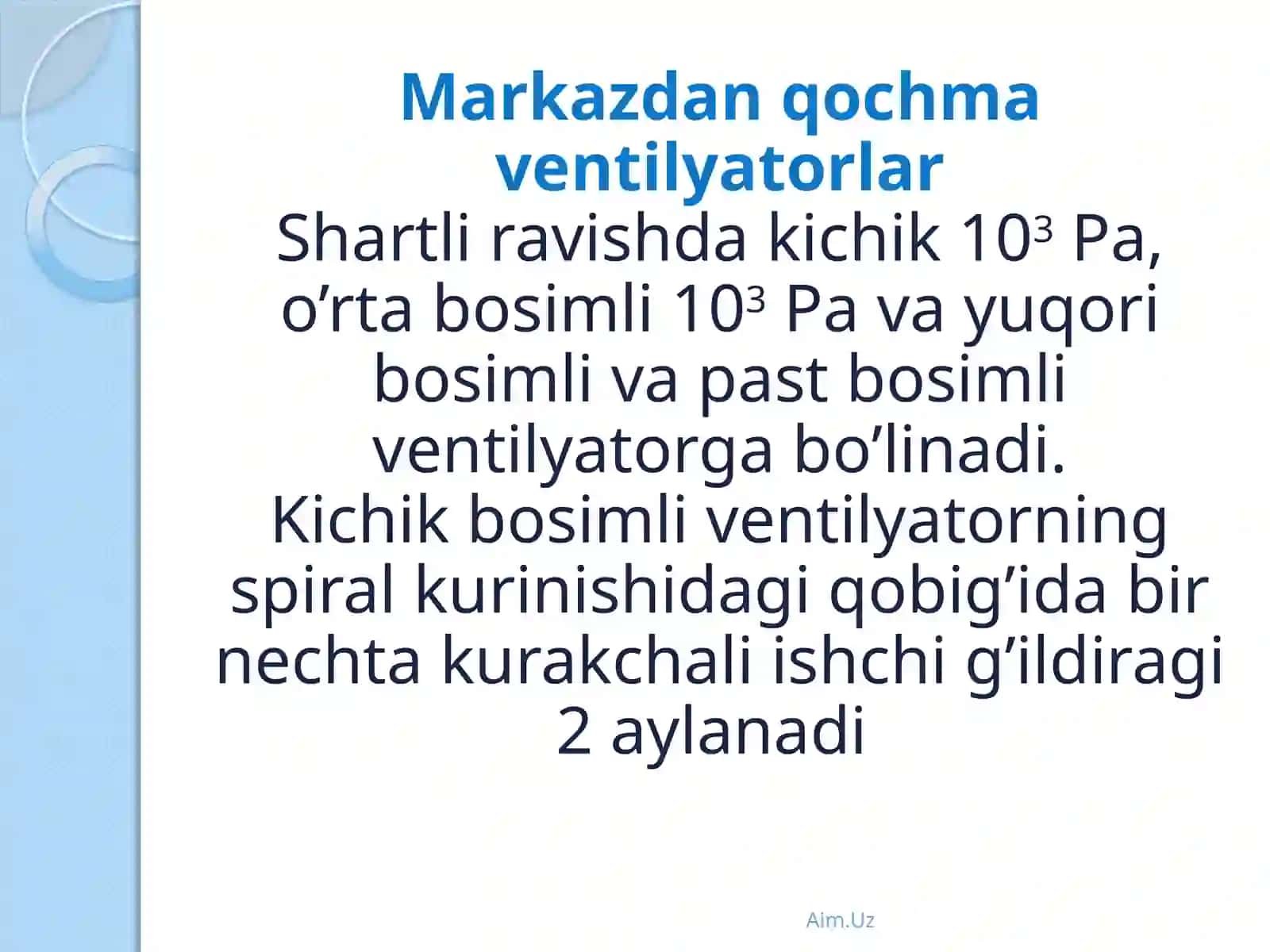Markazdan  qochma   ventilyatorning  haraktiristikasini   aniqlash 3