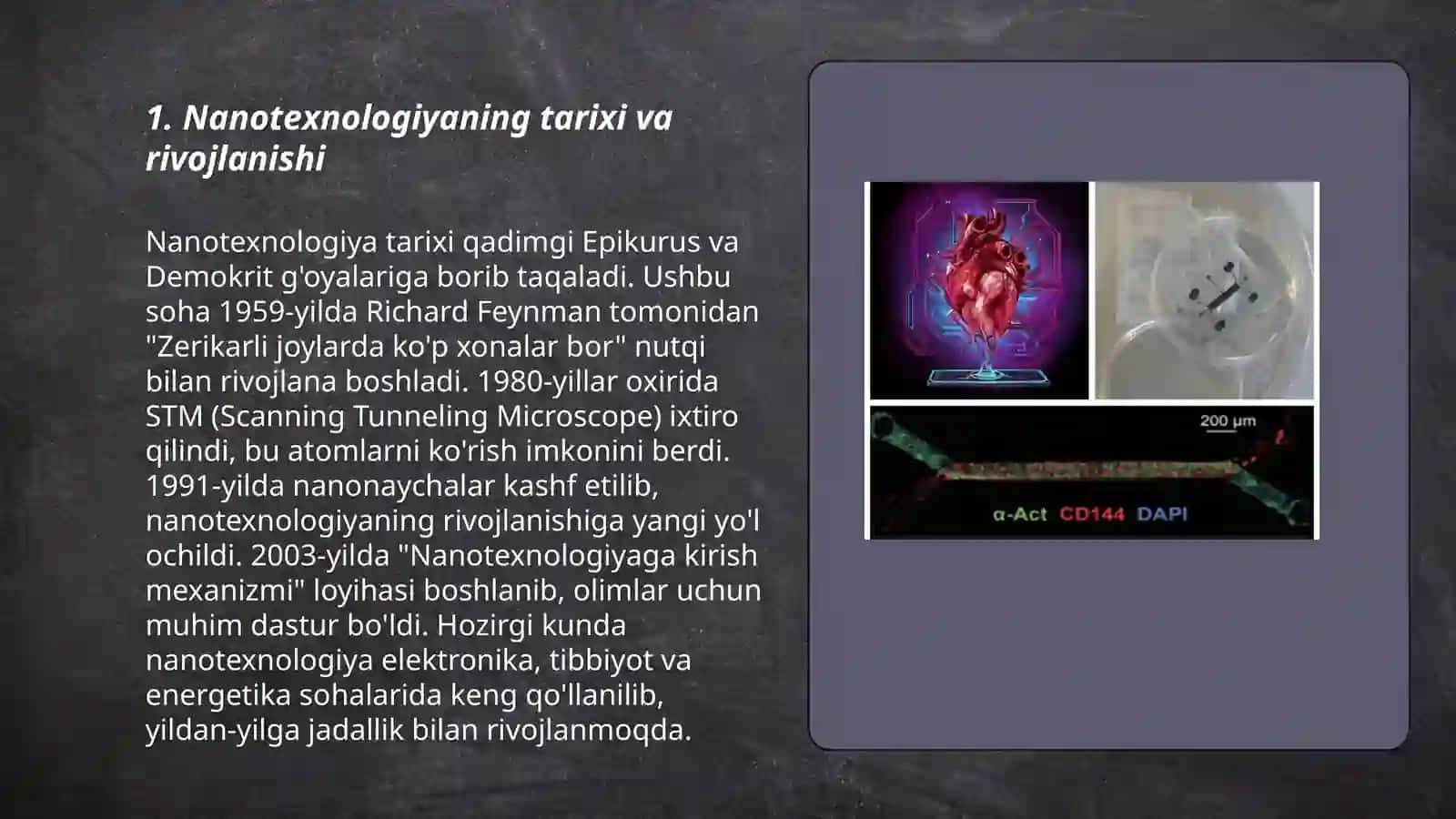 Nanotexnologiya. Nanotexnologiya asosida erishilgan yutuqlar 3