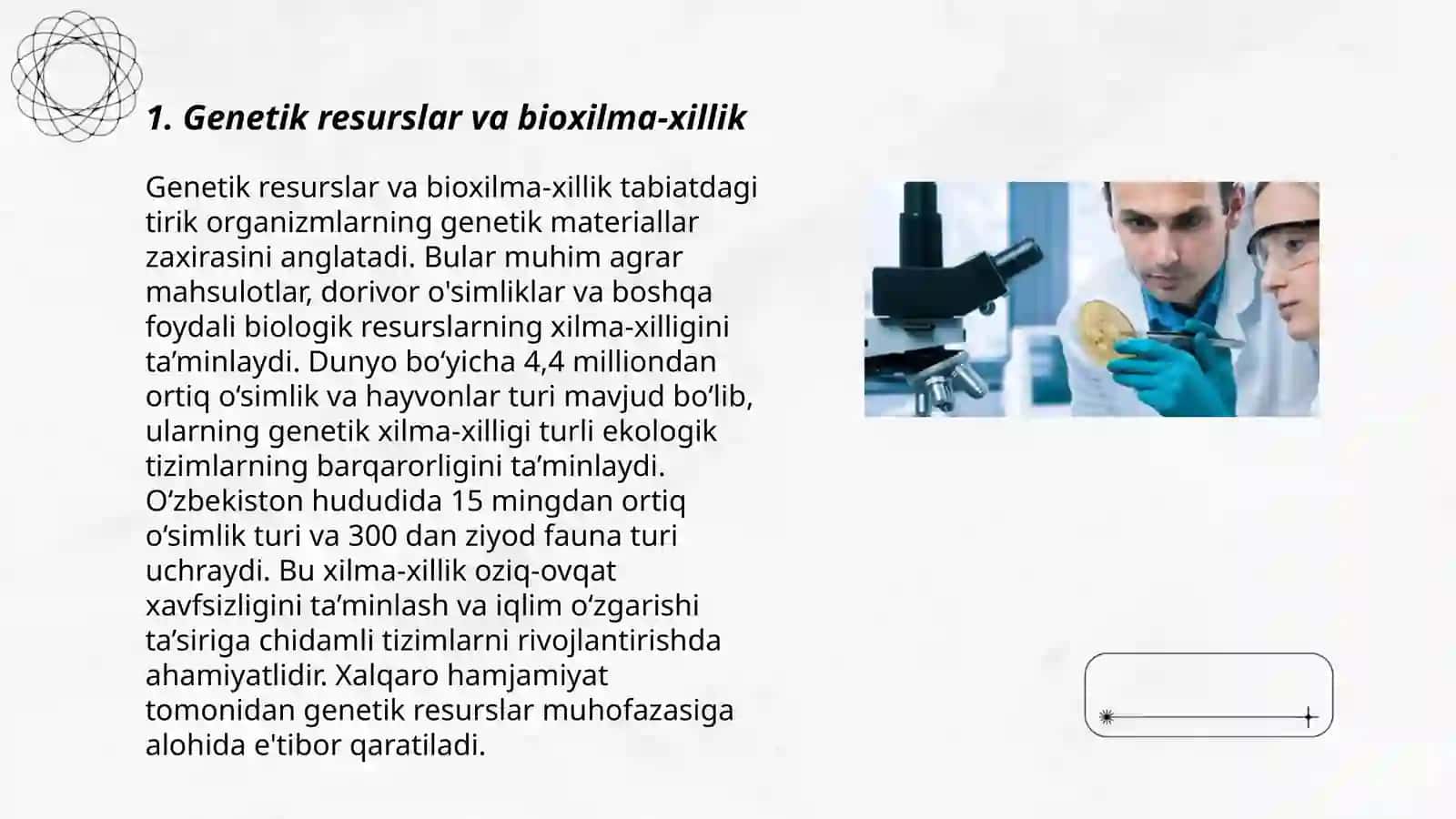 Genetik resurslar va bioxilma-xillik 3