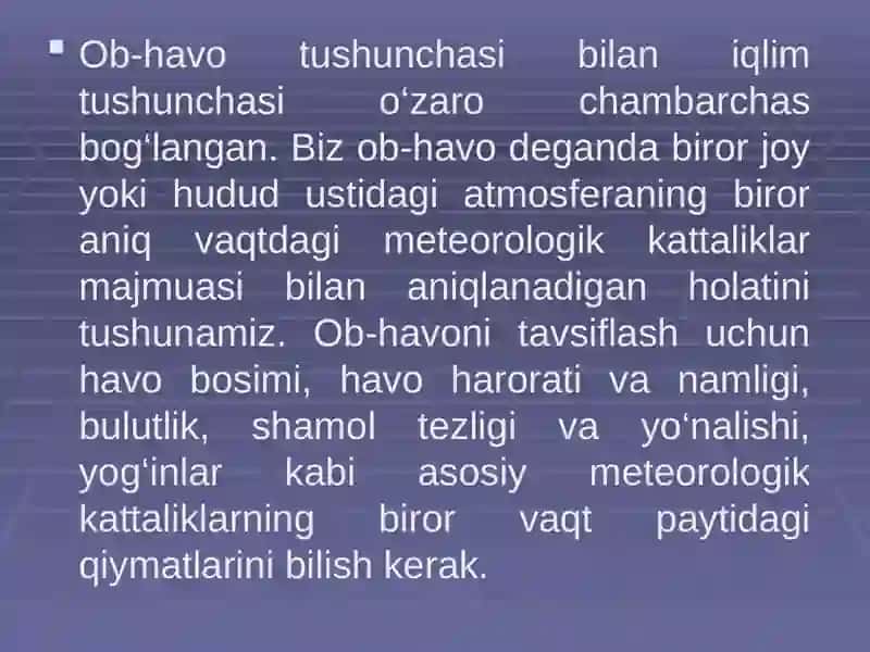 Iqlim o’zgarishlari va havoning global qizishi 3