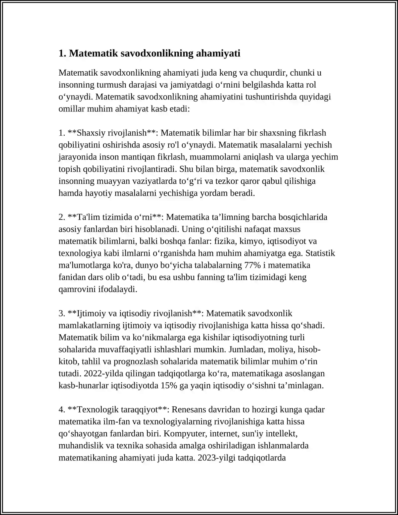BOSHLANG'ICH SINFLARDA MATEMATIKA O'QITISHDA KOMPETENTSIYAVIY YONDASHUV. O'QUV DASTURI TAHLILI (1- SINFLAR KESIMIDA) 3