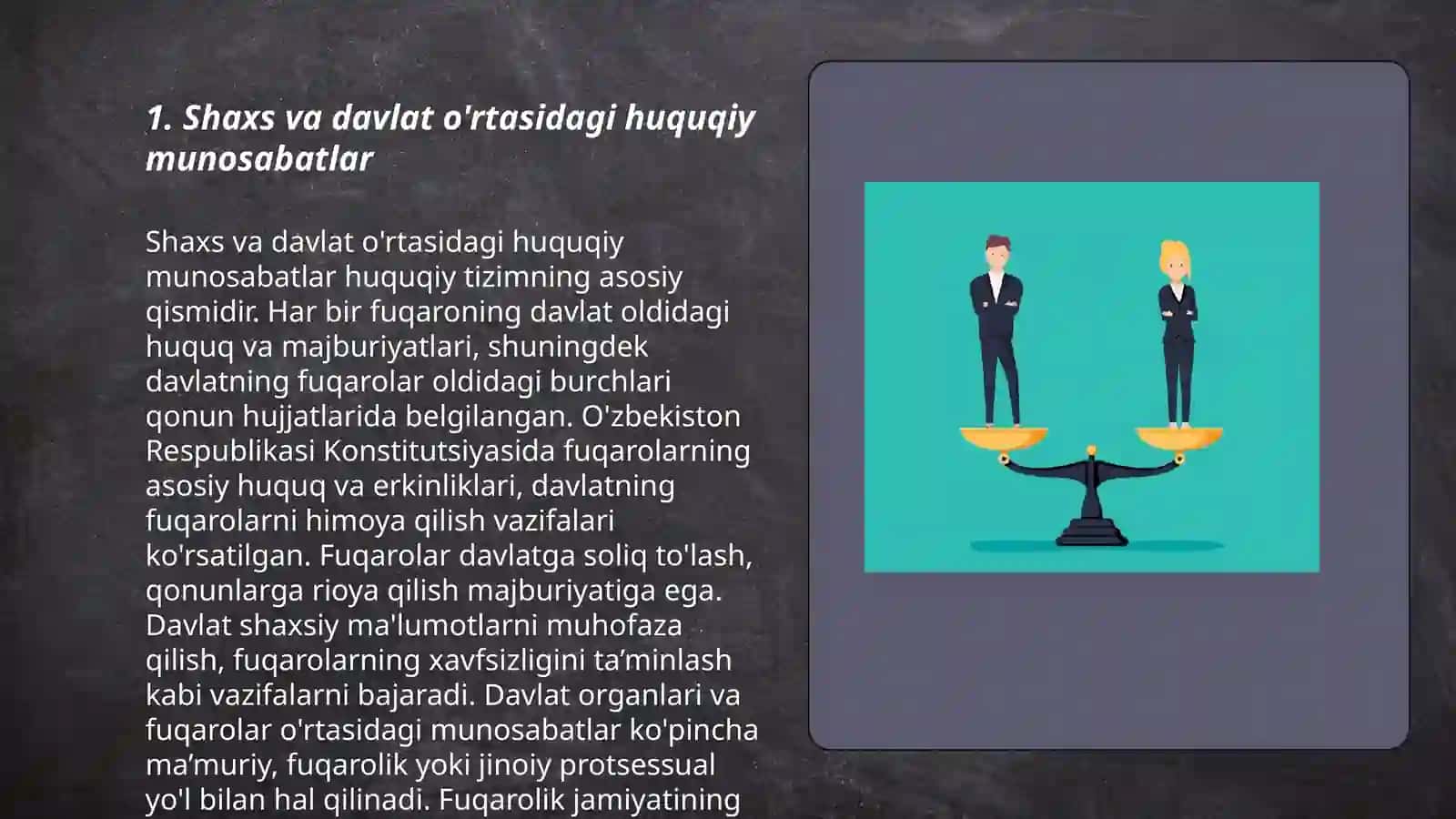 8-sinf Davlat va huquq asoslari fanidan loyiha ishi 3
