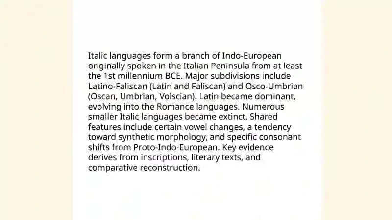 Italic language 3