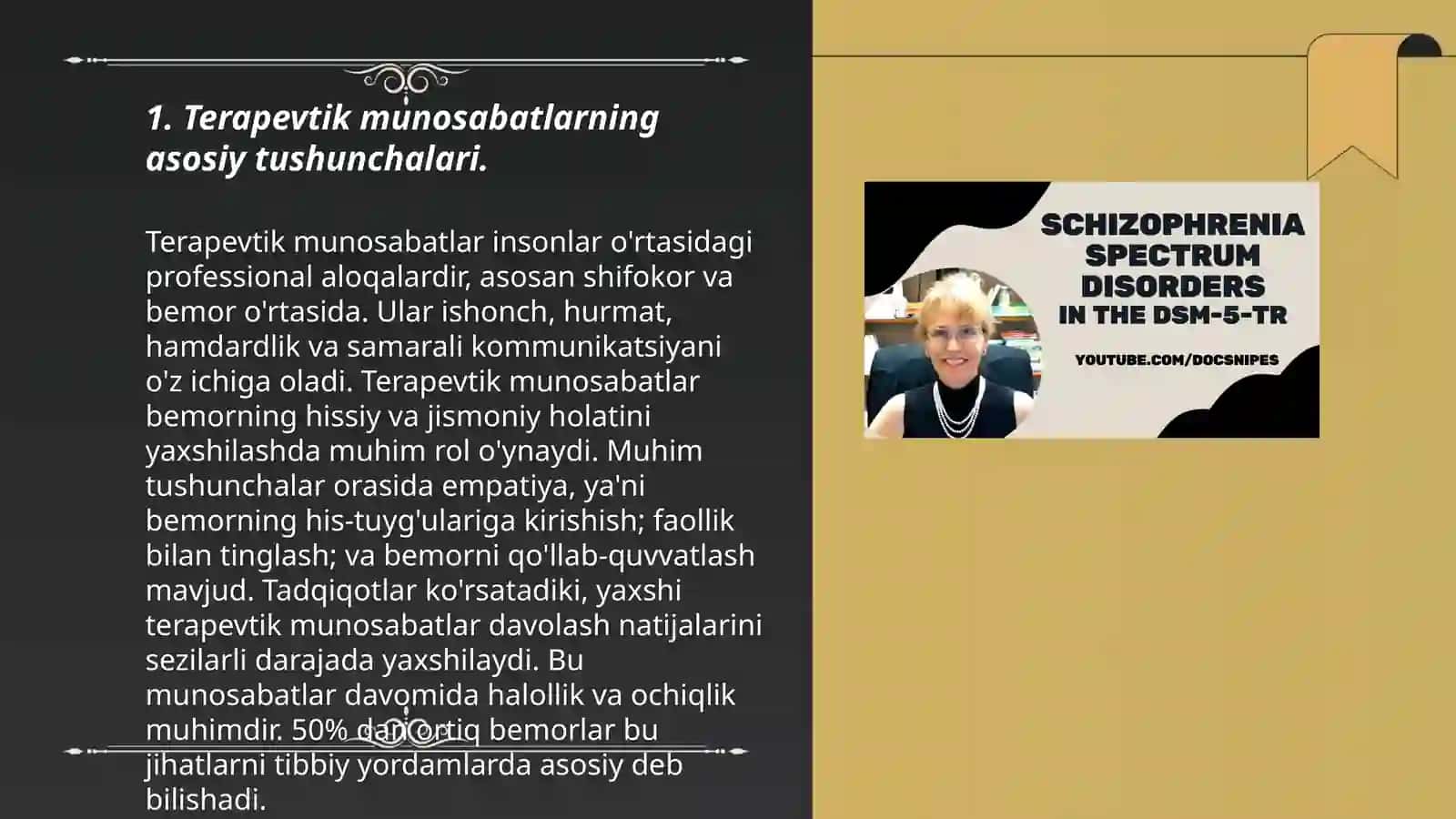 Terapeftik bemorlar bilan munosabatda bo'lish psixologiyasi 3