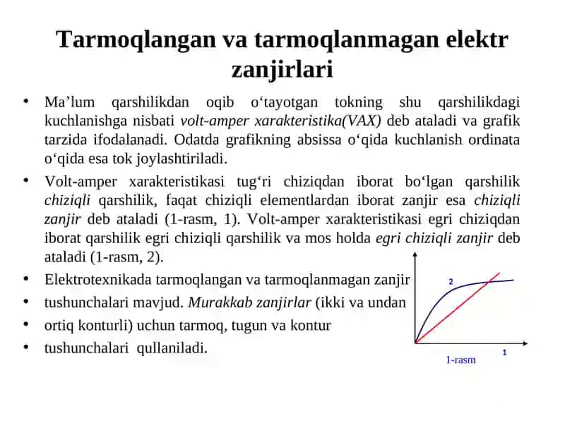 Elektr zanjirlari va o’lchovlari 3