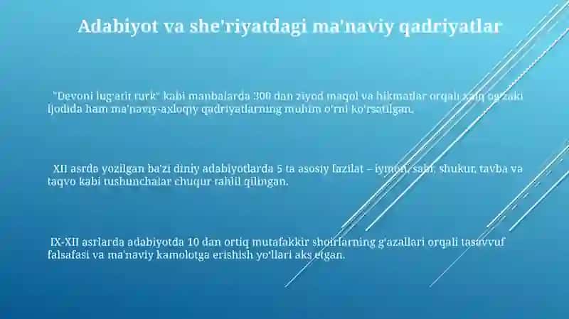 IX-XII astlarda Mamlakatimizda roʻy bergan manaviy uygʻonish 3