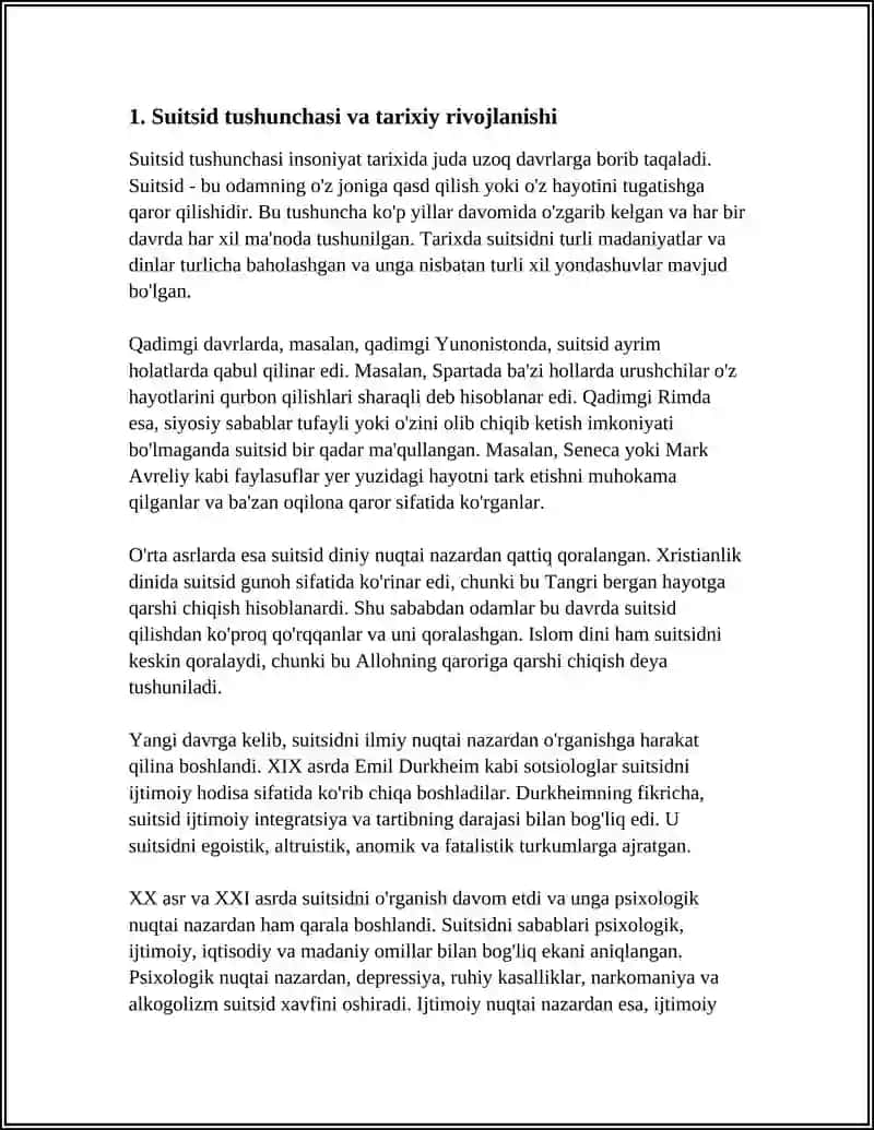 SUITSIDNING SHAKLLANISH KONTSEPSIUASI SUIDSIDAL MATIVATSIYA 3