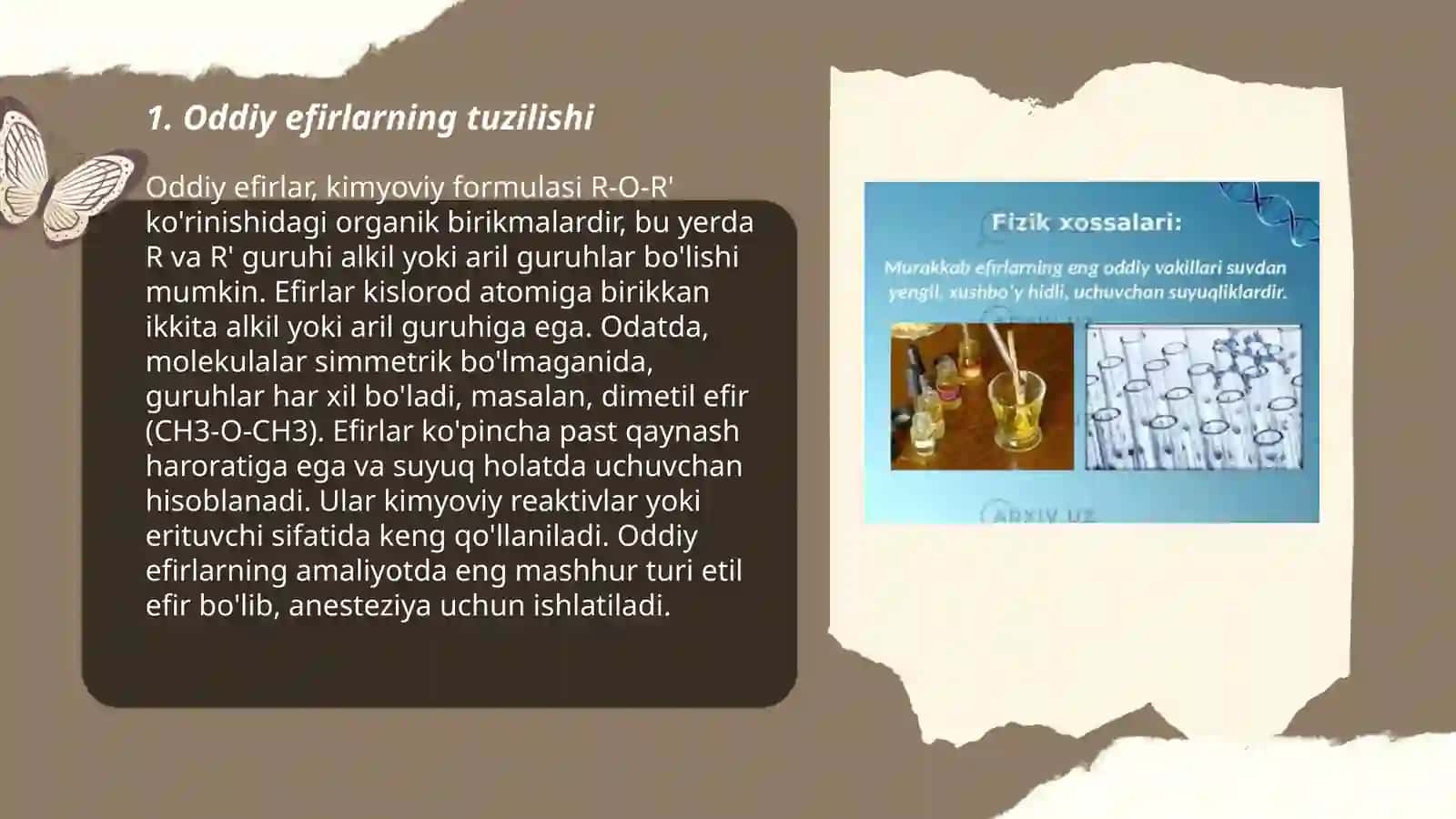 Oddiy efirlar va murakkab efirlar 3