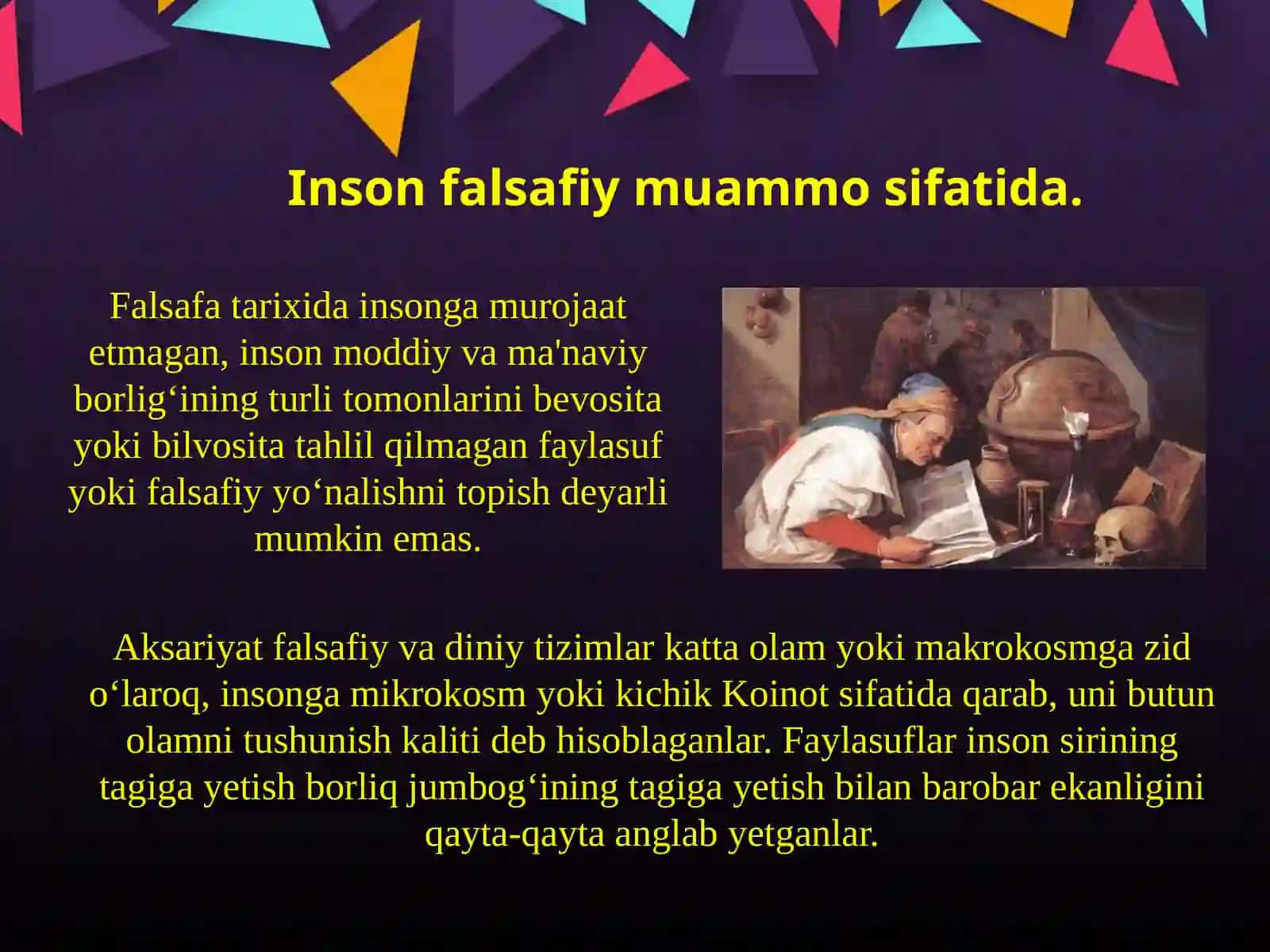 Sharq va g'arb falsafasida inson masalasi 3