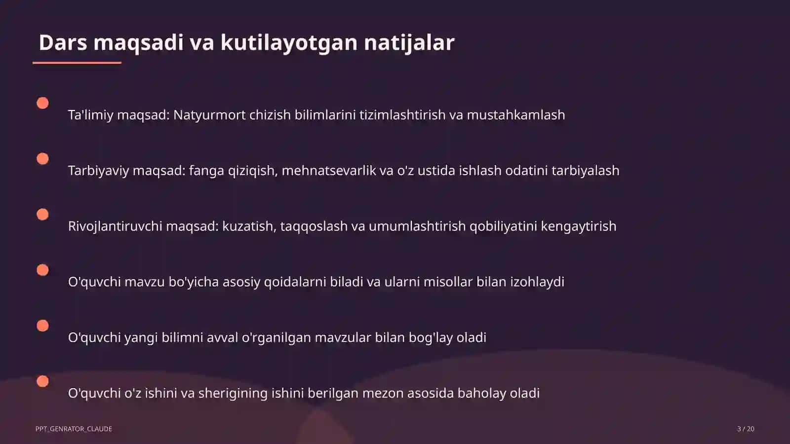 Natyurmort chizish (2-sinf) 3