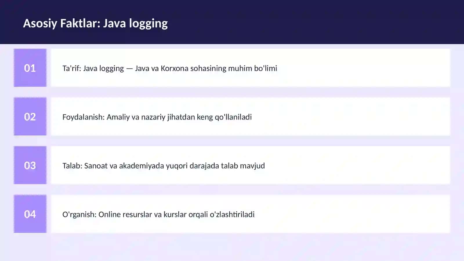Java logging 3