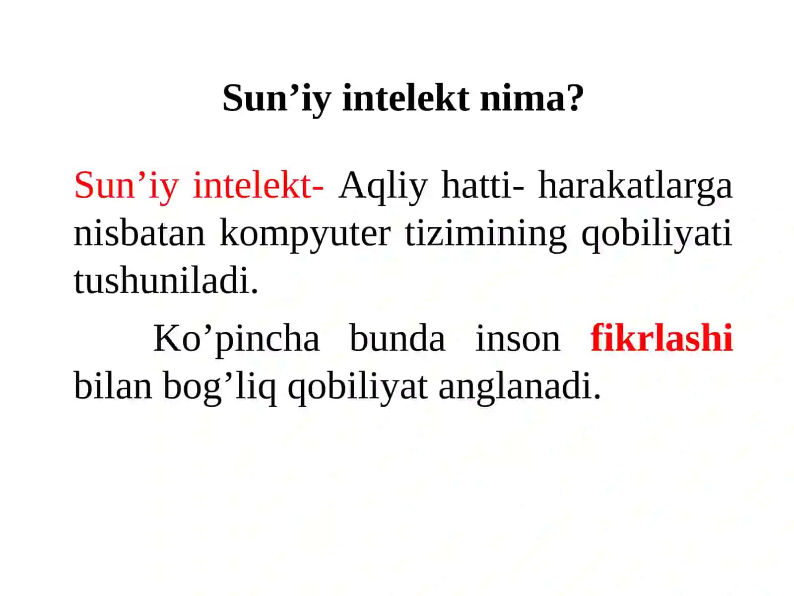 Intellektual boshqaruv tizimlari 3