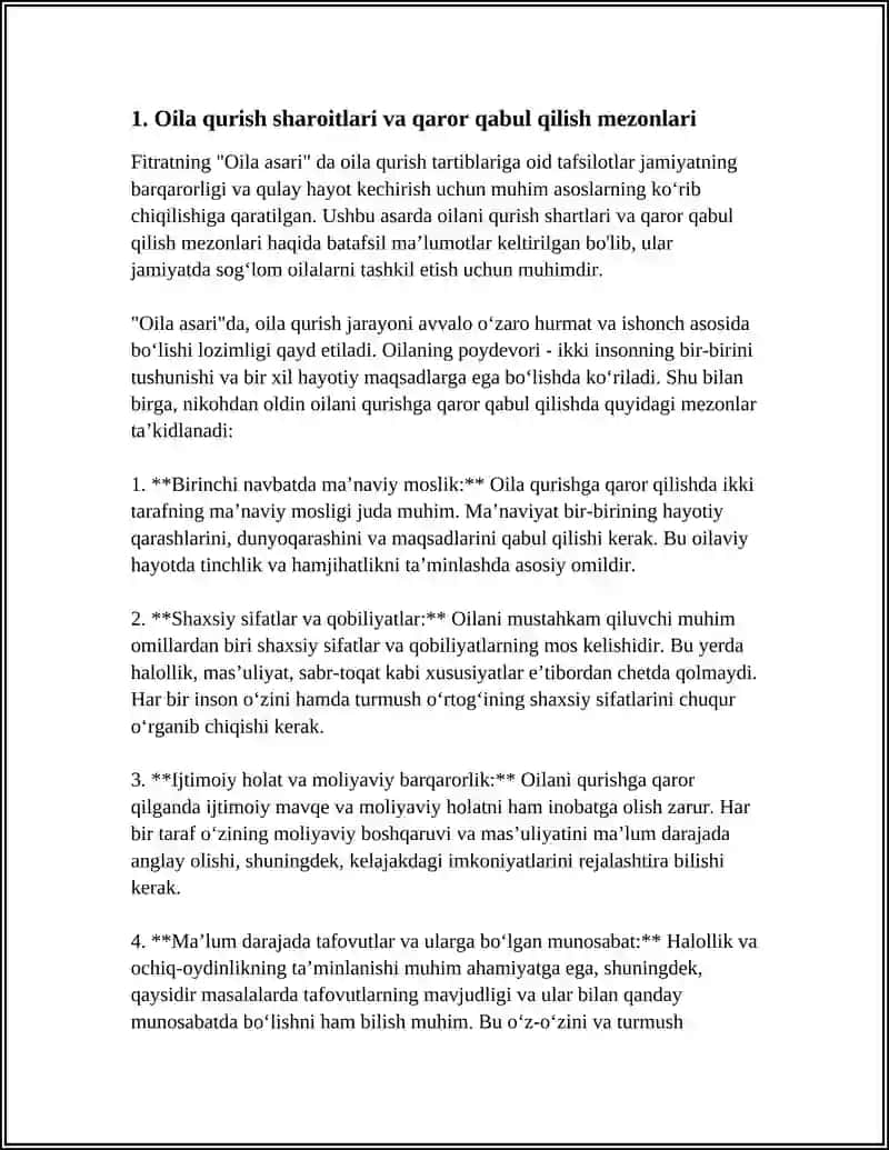 FITRATNING "OILA ASARI"DAGI OILA QURISH TARTIBLARI VA FARZAND TARBIYASI 3