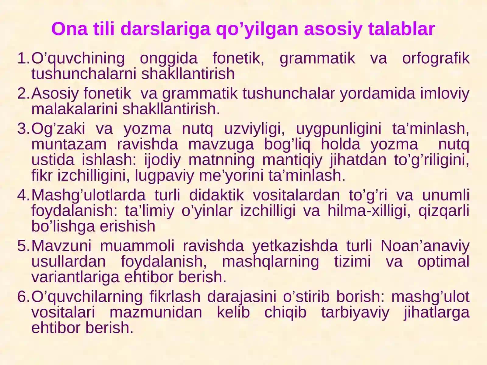 Boshlang`ich sinflarda takrorlash darslari 3