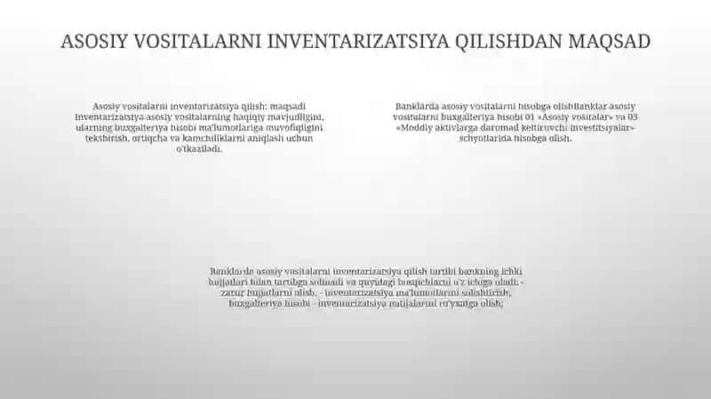 Asosiy Vositalarni Inventarizatsiya 3