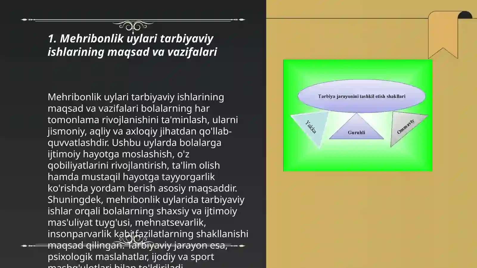 Mehribonlik uylarida tarbiyaviy ishlarni tashkil etish va boshqarishning oʻziga xosliklari 3