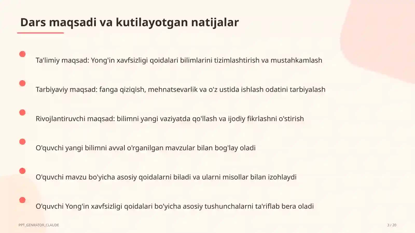 Yong'in xavfsizligi qoidalari 3