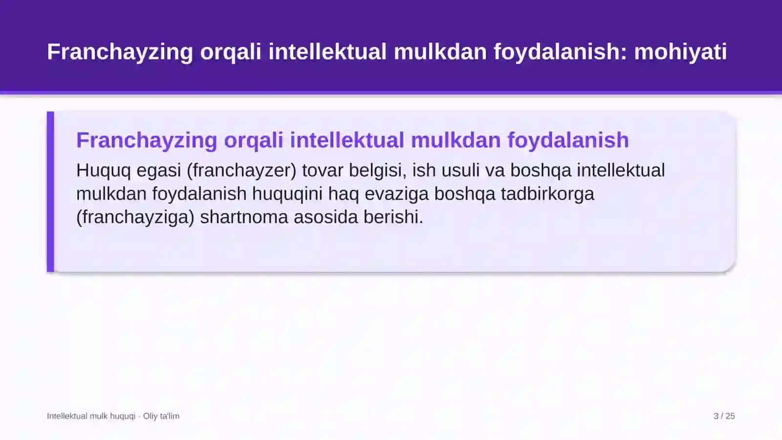 xususiy klinikalarda franchayzing orqali intellektual mulkdan foydalanish 3475 3