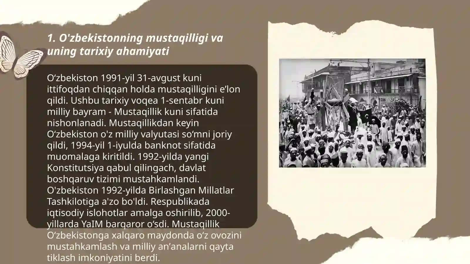 O'zbekistonning Mustaqilligi va Taraixiy Ahamiyati 3