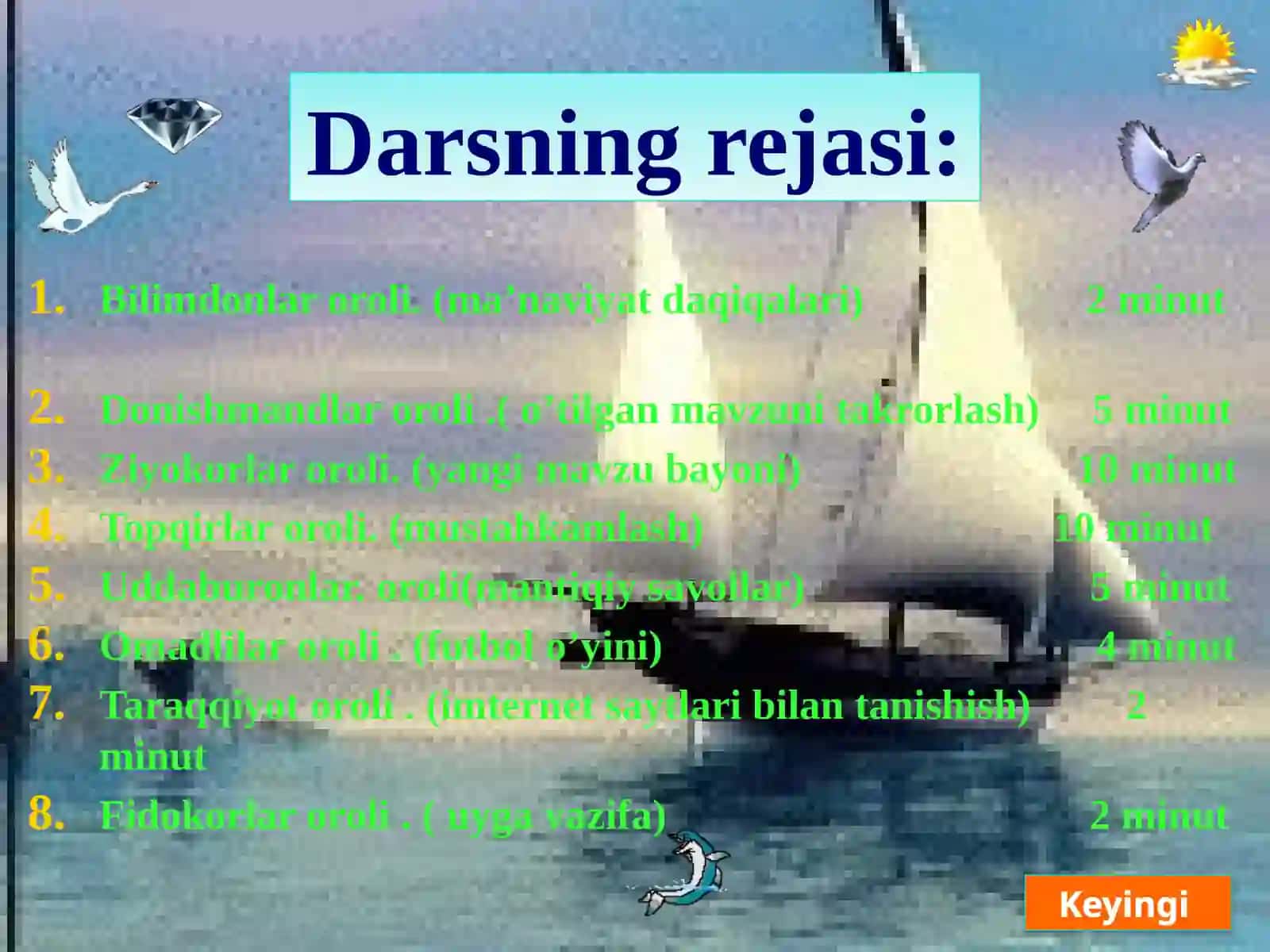 8-sinflar uchun Algebra fanidan 1-soatlik dars ishlanmasi 3