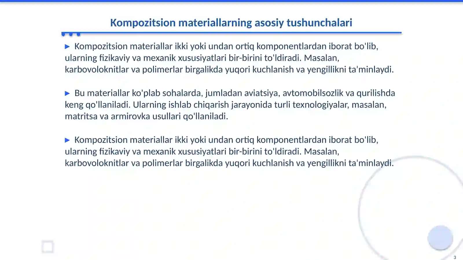 Kompozitsion materiallarni yaratish usullari 3