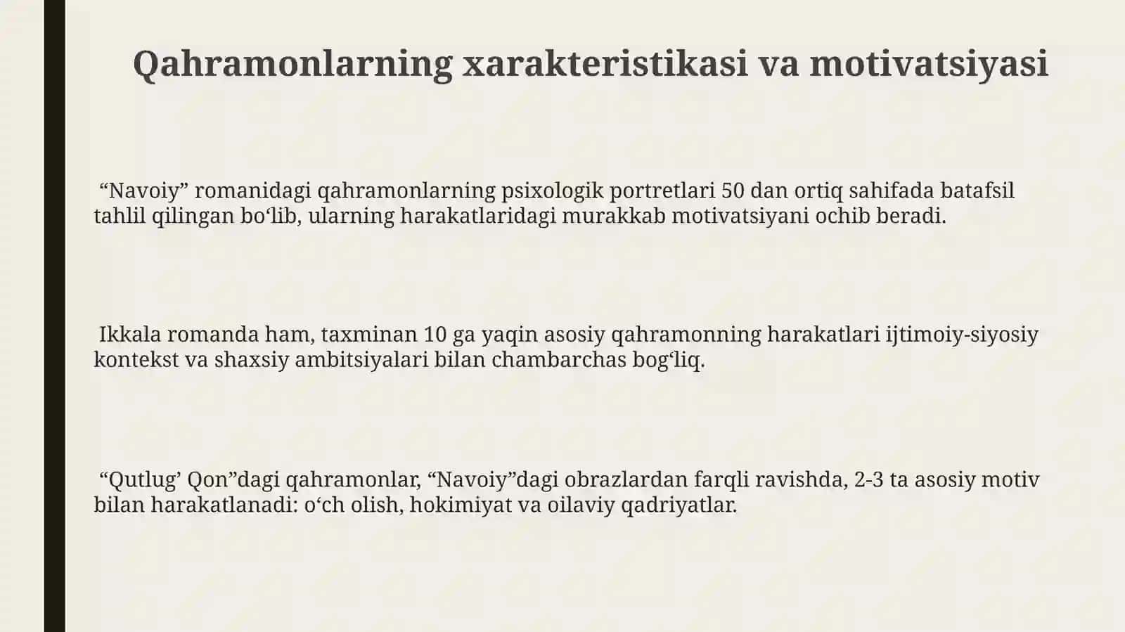 "Navoiy" va "Qutlugʻ qon" romanlari tahlili 3