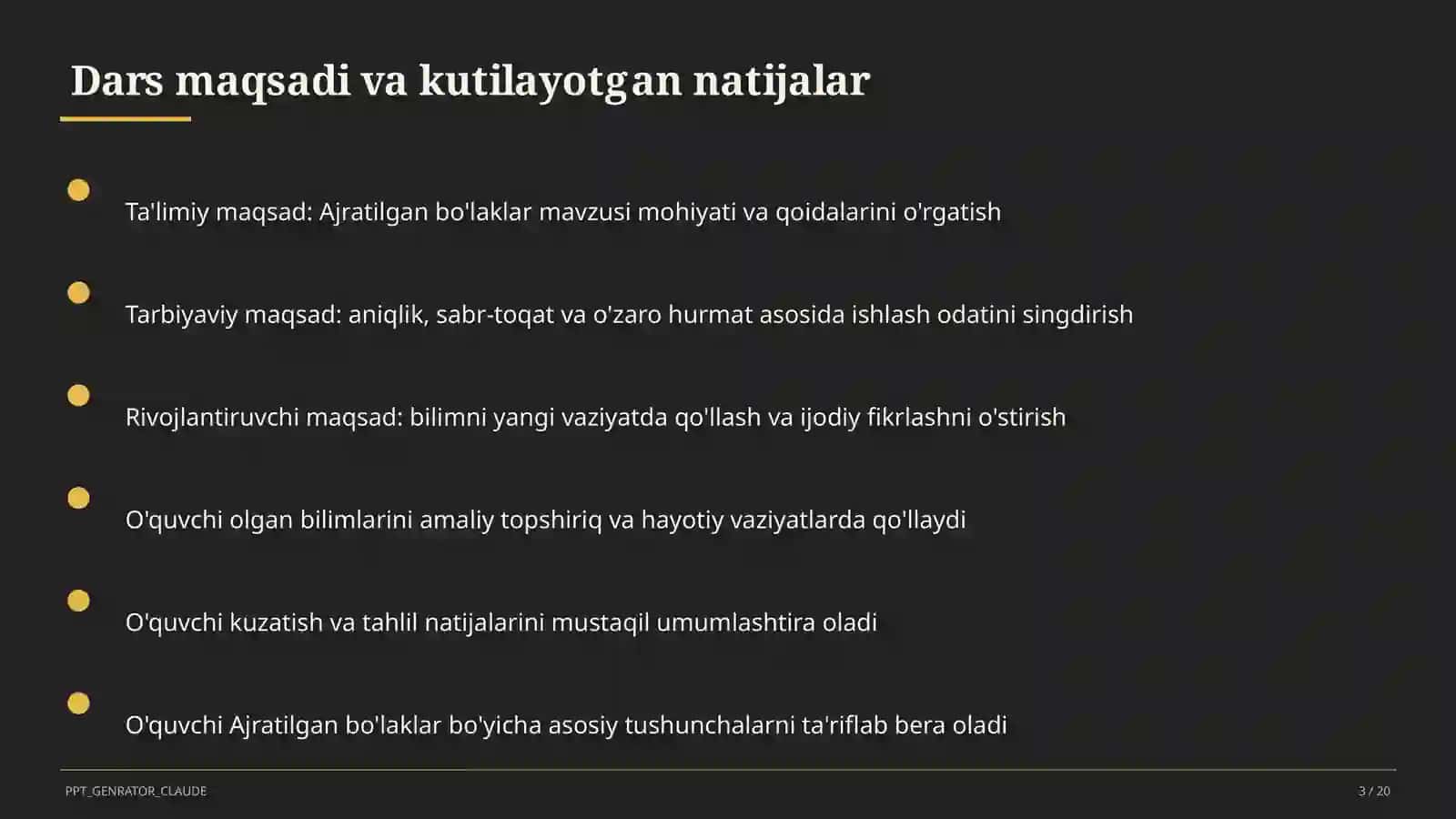 Ajratilgan bo'laklar (8-sinf) 3