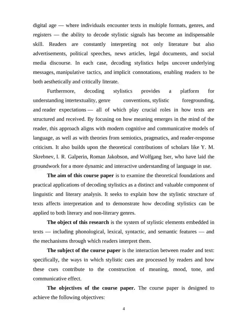Decoding Stylistics 3