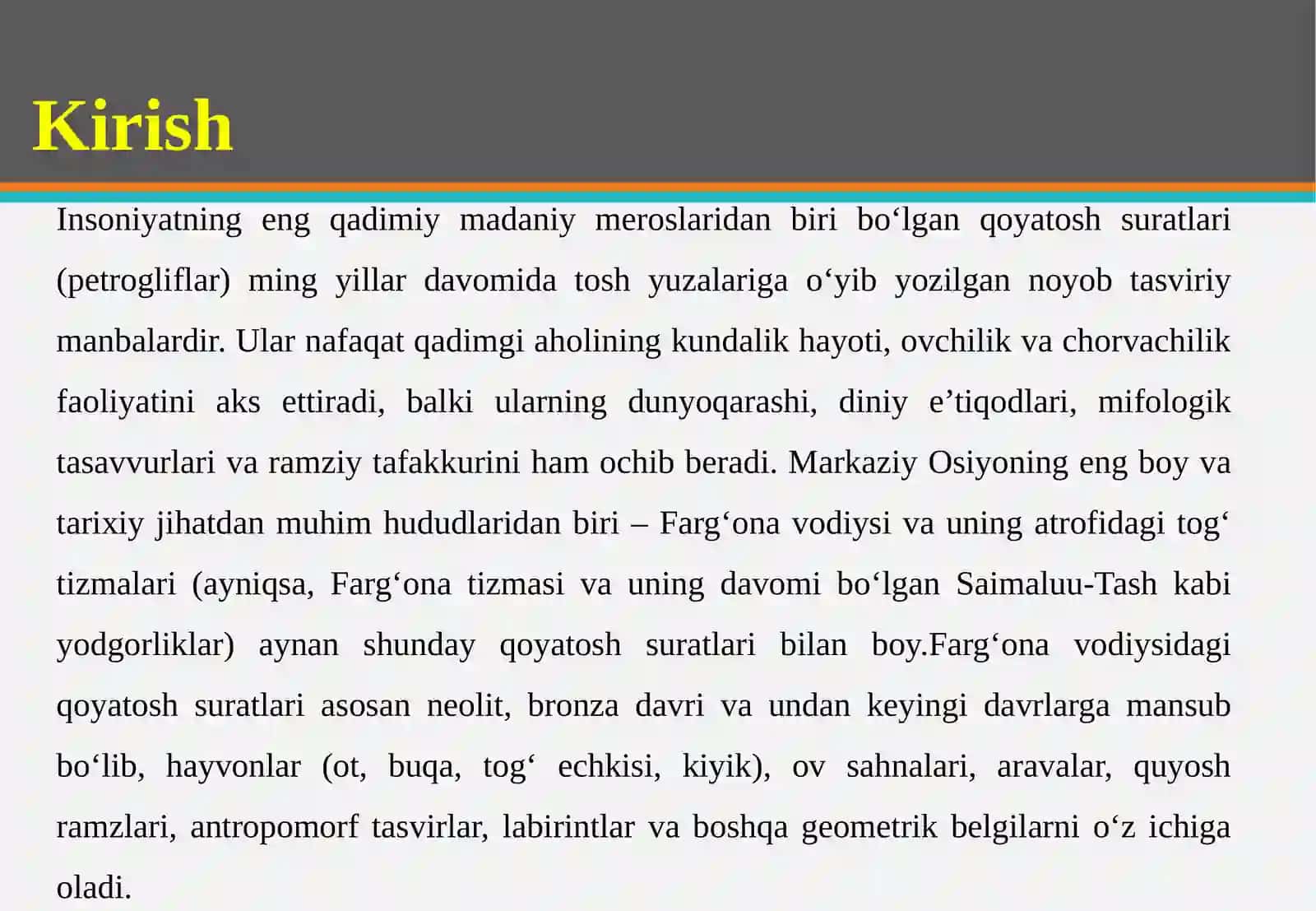 Farg’ona vodiysi qoyatosh suratlari emblematikasi. 3