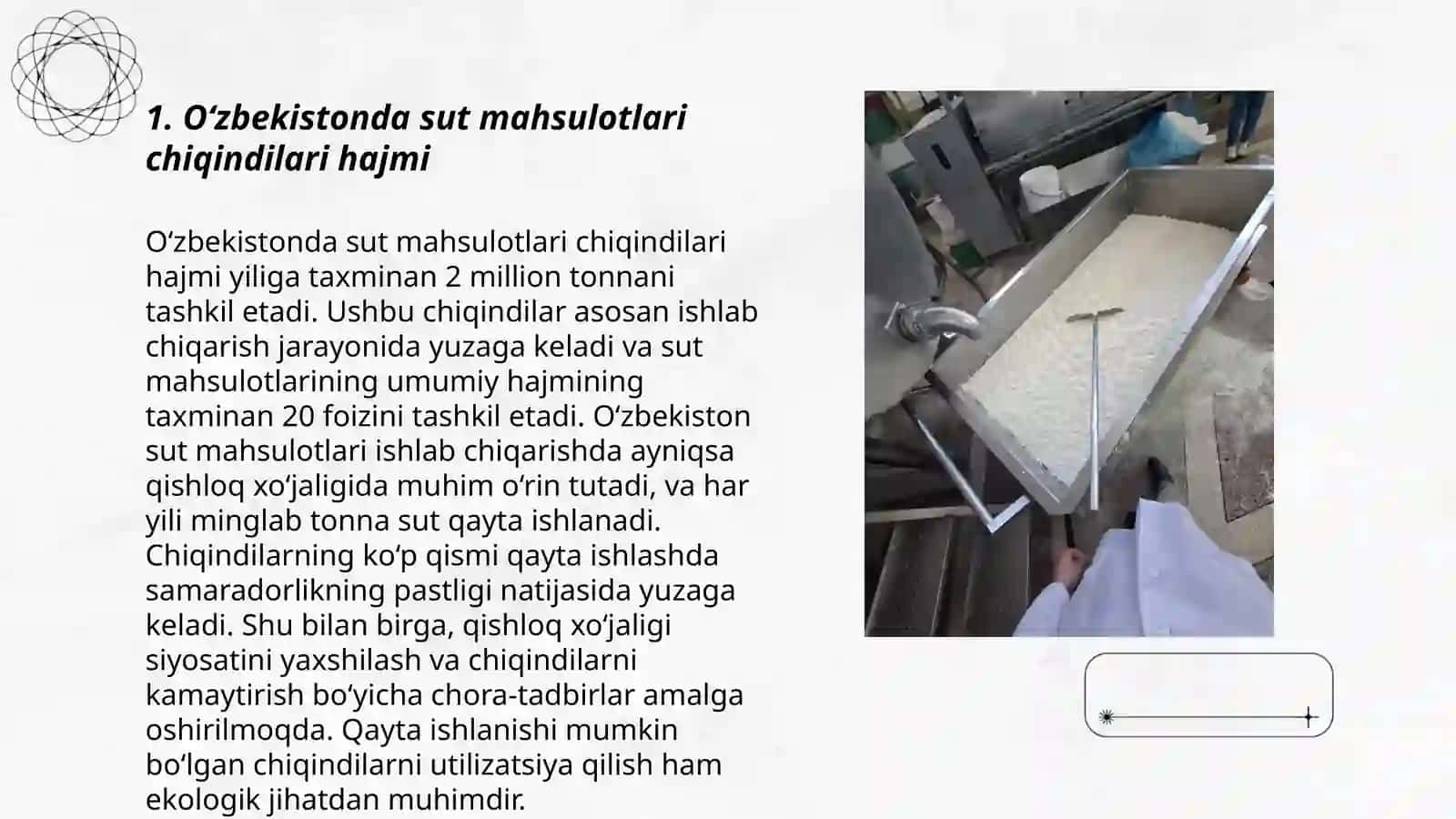 O'zbekistonda Sut mahsulotlari chiqindilarini qayta ishlash statistikasi 3