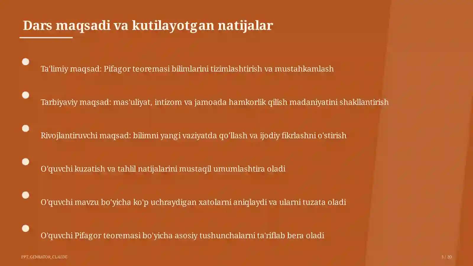 Pifagor teoremasi (8-sinf) 3