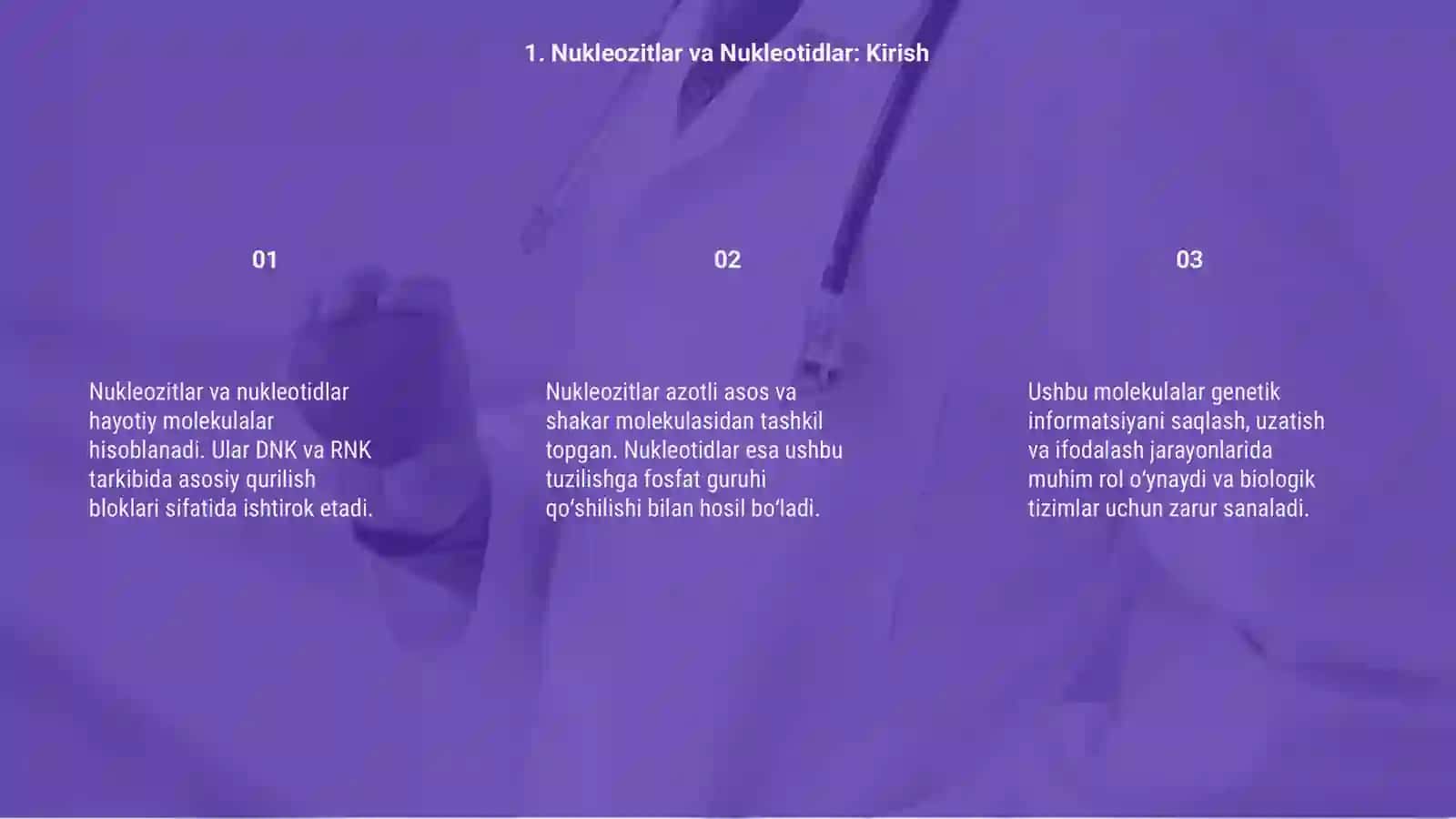 Nukleozitlar va Nukleotidlar 3