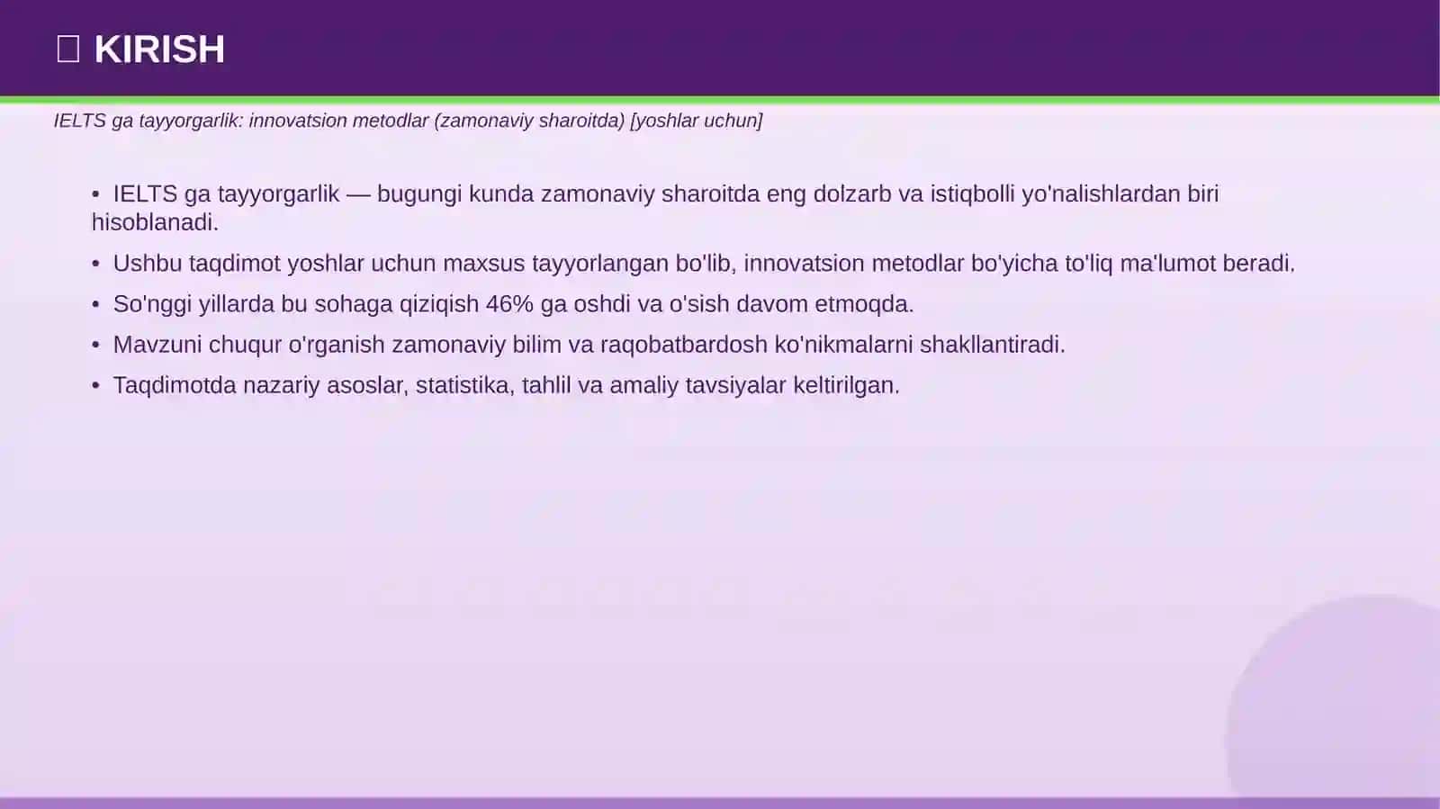 IELTS ga tayyorgarlik: innovatsion metodlar (zamonaviy sharoitda) [yoshlar uchun] 3